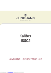 Junghans J880.1 - BOGNER Bedienungsanleitung