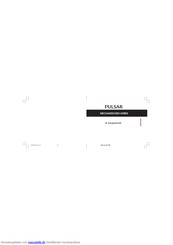 Pulsar Mechanical Bedienungsanleitung
