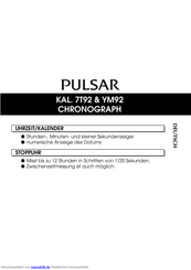 Pulsar YM92 Bedienungsanleitung