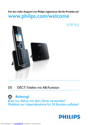 Philips VOIP 855 Benutzerhandbuch