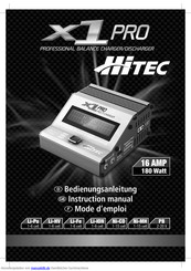 HITEC X1 Pro Bedienungsanleitung