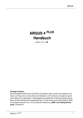 Argus 4 PLUS Handbuch
