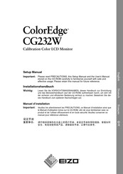 Eizo ColorEdge CG232W Handbuch
