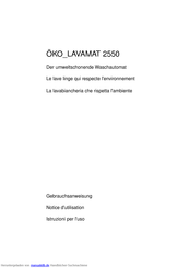 AEG ÖKO_LAVAMAT 2550 Gebrauchsanweisung