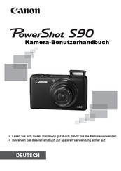 Canon PowerShot S90 Benutzerhandbuch