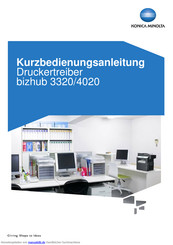 Konica Minolta Bizhub 3320 Kurzbedienungsanleitung Pdf Herunterladen Manualslib