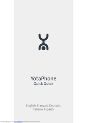 Yota Phone Schnellstartanleitung