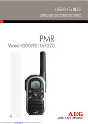 AEG PMR Voxtel R200 Handbuch
