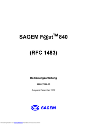 Sagem RFC 1483 Bedienungsanleitung