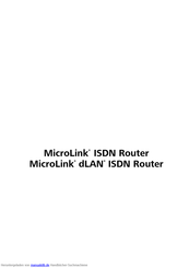 Devolo MicroLink dLAN ISDN Handbuch