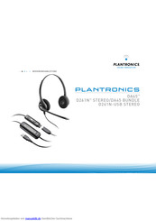Plantronics D261N-USB Stereo Bedienungsanleitung