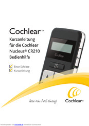 Cochlear Nucleus CR210 Kurzanleitung