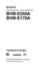 Sony BVM-E170A Handbuch
