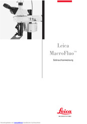 Leica Leica MacroFluo Gebrauchsanweisung