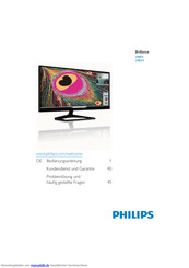 Philips Brilliance298X4 Bedienungsanleitung