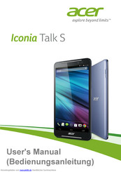 Acer Iconia Talk S Bedienungsanleitung