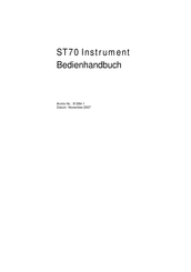 Raymarine ST70 Instrument Handbuch