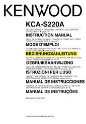 Kenwood KCA-S220A Bedienungsanleitung