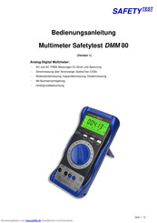 Safetytest DMM 80 Bedienungsanleitung