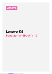 Lenovo K5 Benutzerhandbuch