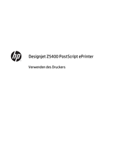 HP Designjet Z5400 PostScript ePrinter Benutzerhandbuch