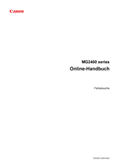 Canon MG2400 series Handbuch