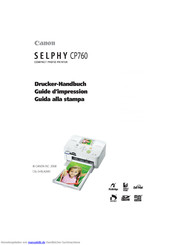 Canon SELPHY CP760 Handbuch