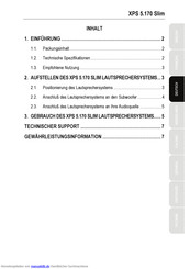 Guillemot Corporation S.A. XPS 5.170 Slim Handbuch