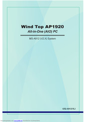 MSI Wind Top AP1920 Bedienungsanleitung