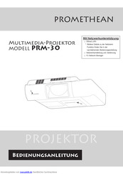 promethean PRM-30 Bedienungsanleitung