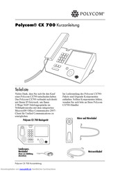 Polycom CX700 Kurzanleitung