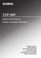 Yamaha YSP-800 Bedienungsanleitung