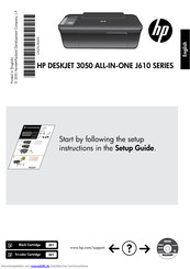 HP DESKJET 3050 ALL-IN-ONE J610 SERIES Handbuch