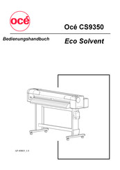 Oce CS9350 EcoSolvent Bedienungshandbuch