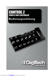 DigiTech Control 2 Remote Foot Bedienungsanleitung
