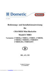 Cramer CMBOA Installation Und Betriebsanleitung