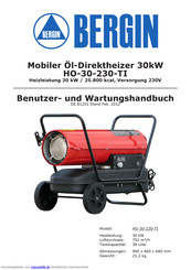 Bergin HO-30-230-TI Handbuch