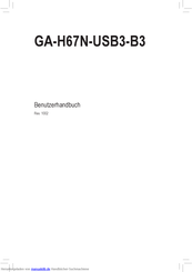 Gigabyte GA-H67N-USB3-B3 Benutzerhandbuch