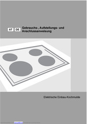 Gorenje E6N1AX Gebrauchs-, Aufstellungs- Und Anschlussanweisung