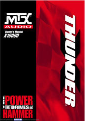 MTX Thunder x1000d Benutzerhandbuch