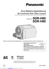 Panasonic SDR-H90 Bedienungsanleitung