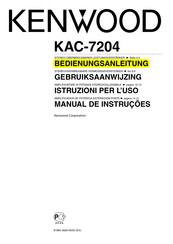 Kenwood KAC-7204 Bedienungsanleitung