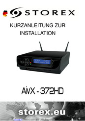 Storex AivX - 372HD Kurzanleitung