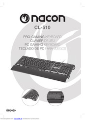 Nacon CL-510 Handbuch