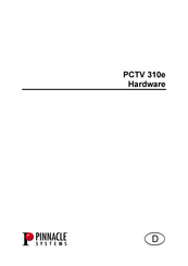 Pinnacle PCTV 310e Handbuch