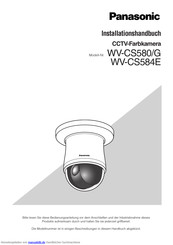 Panasonic WV-CS584E Installationshandbuch