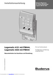 Buderus Logamatic 4121 mit FM444 Installationsanleitung