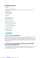 AKCP sensorProbe4 Handbuch