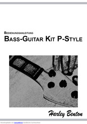 thomann Bass-Guitar Kit P-Style Bedienungsanleitung