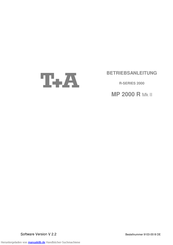 T+A R Serie Betriebsanleitung